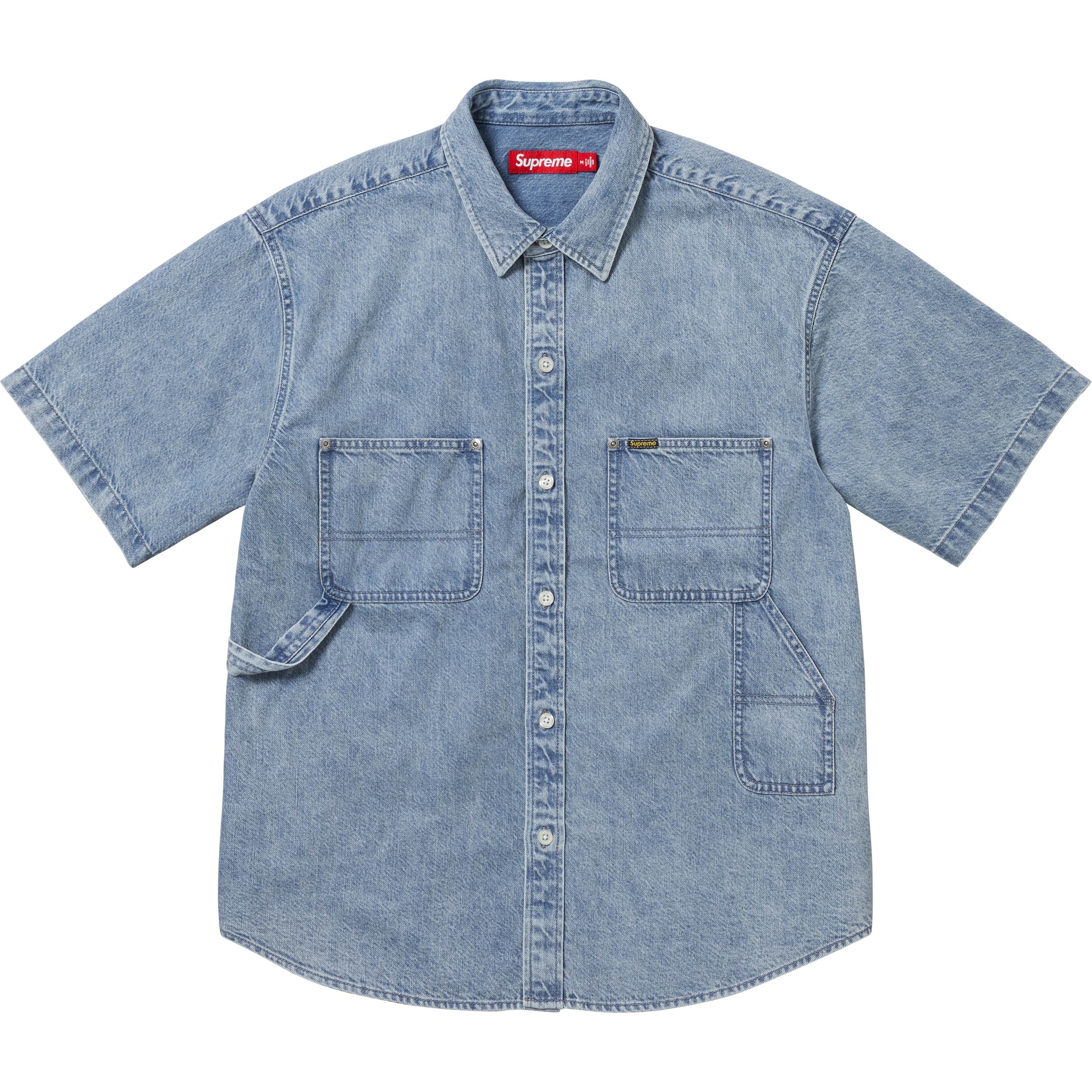 Loose Fit S/S Denim Painter Shirt view 10